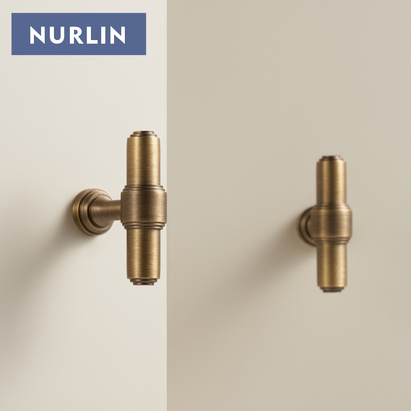 Furniture Joint Hardware - Nurlin Kuningan Padat Perancis Retro Perunggu