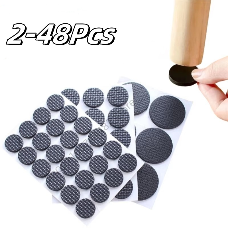 Furniture Hardware Feet - 2-48 Buah Bantalan Kaki Furnitur Hitam