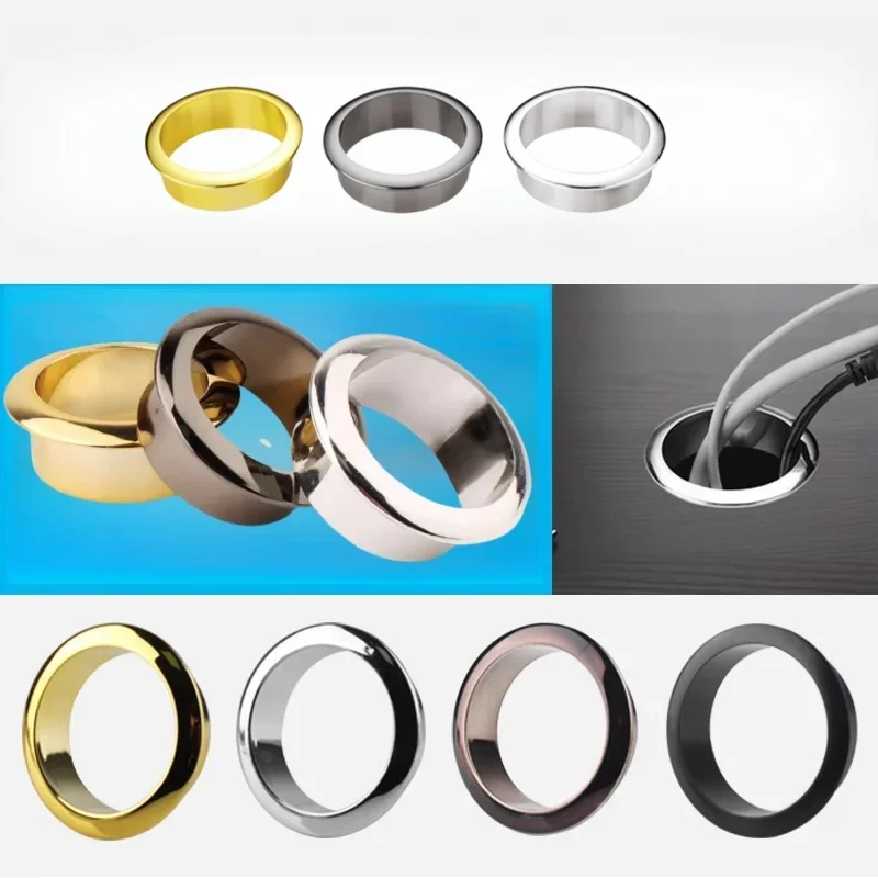 Furniture Hardware Outlet - 1/10 buah penutup steker bulat Grommet