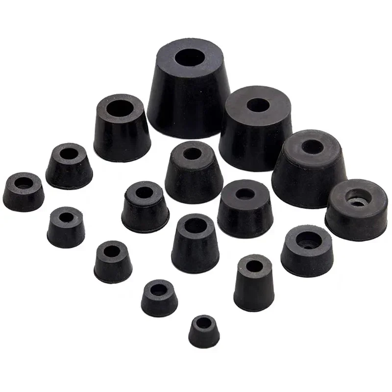 Furniture Hardware Feet - 8 Buah Kursi Kaki Karet Hitam