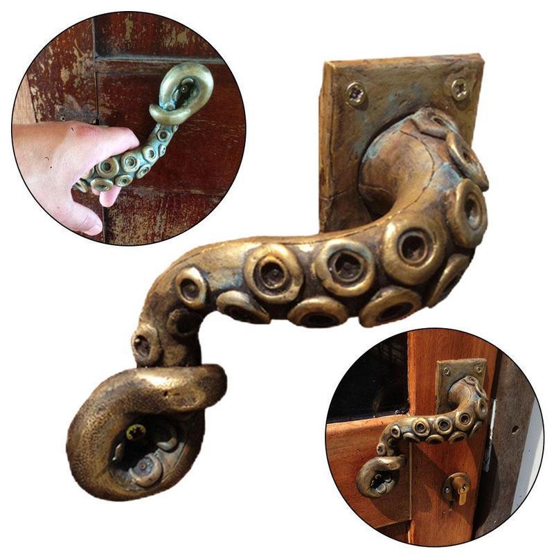 Furniture Joint Hardware - Kenop pintu gurita antik gaya hewan