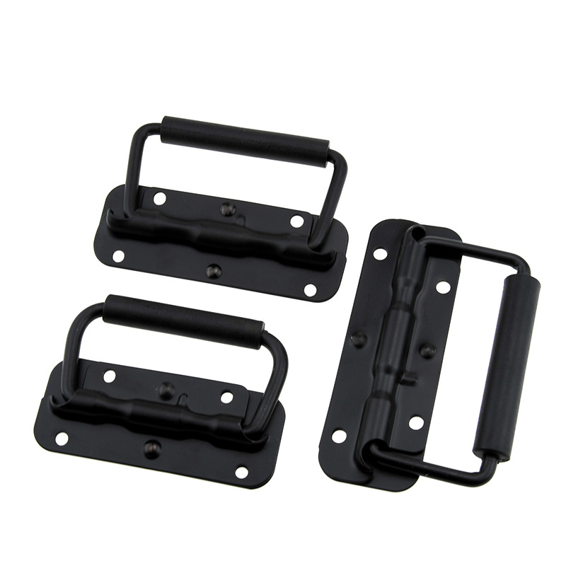 Furniture Hardware Restoration - 1 buah bagasi hitam gagang pegas