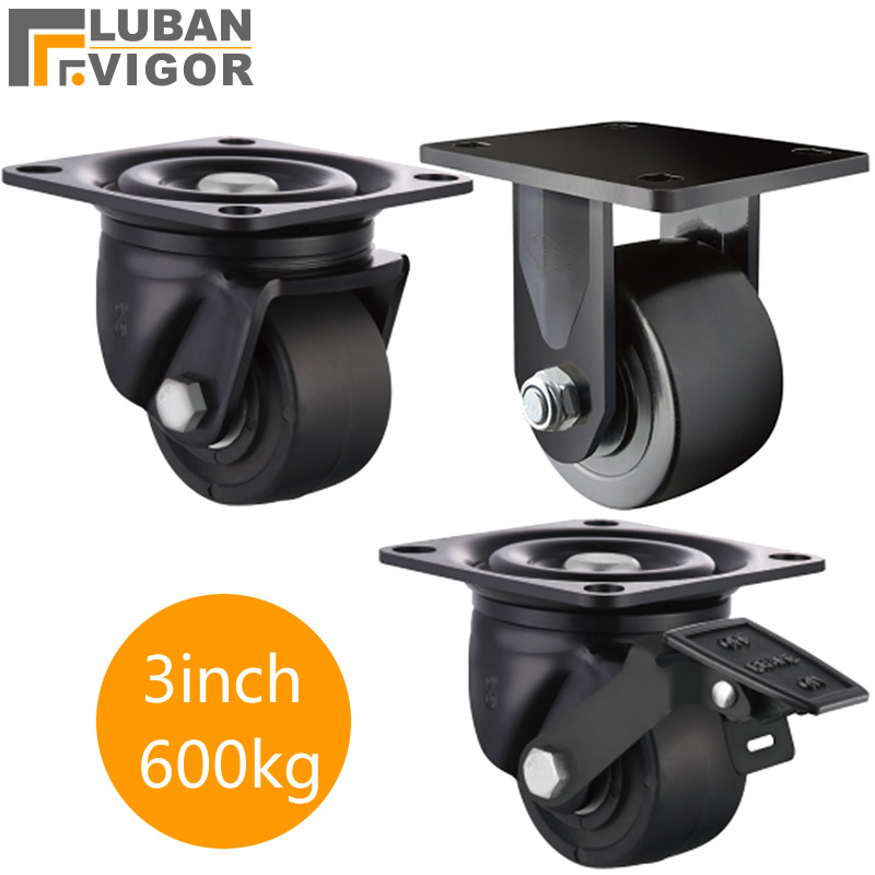 Furniture Hardware Lowes - Roda kastor rendah 600KG 3 inci