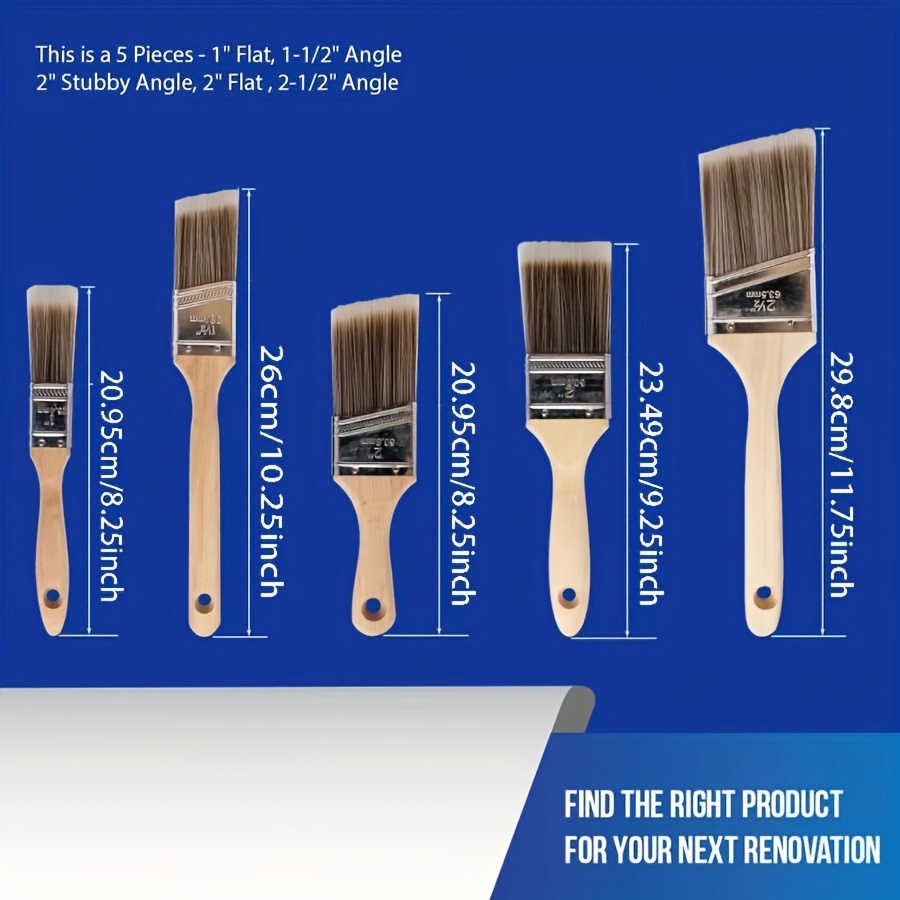5 Buah Kuas Cat Kualitas Tingg - Furniture Joint Hardware ulasan dan harga