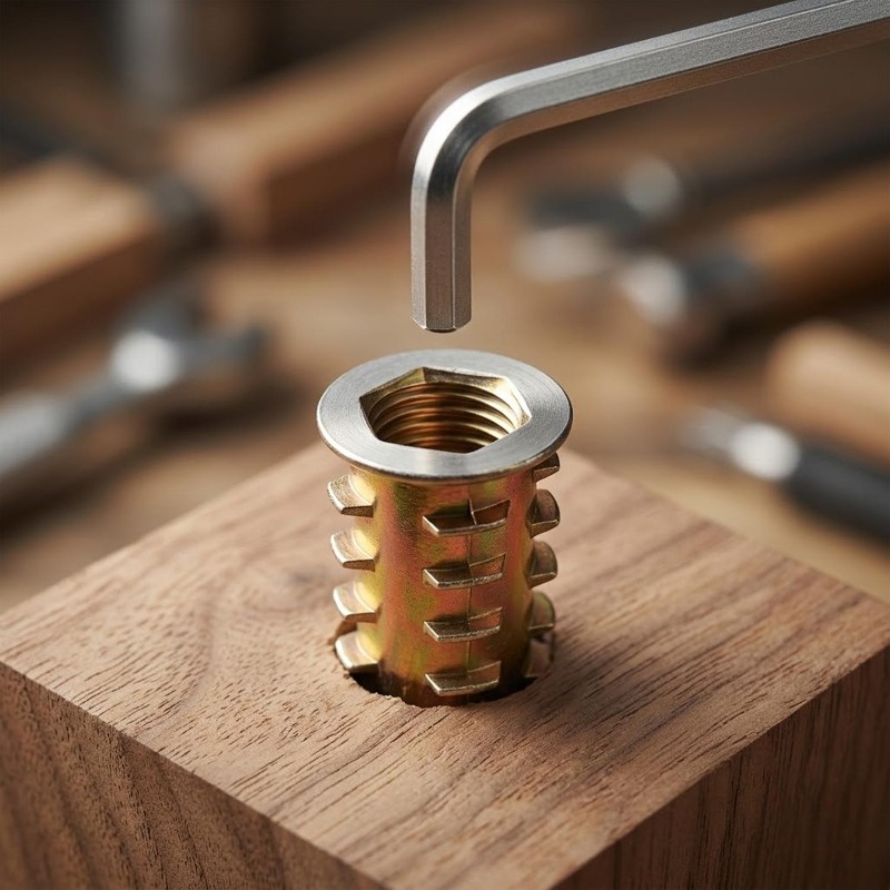 Mur baut sekrup kayu M4 M5 M6  - Furniture Hardware Threaded Inserts ulasan dan harga