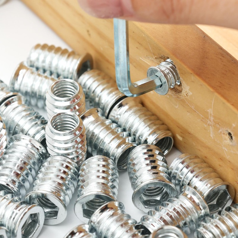 10/50x Sisipan Berulir Mur Kay - Furniture Hardware Threaded Inserts ulasan dan harga