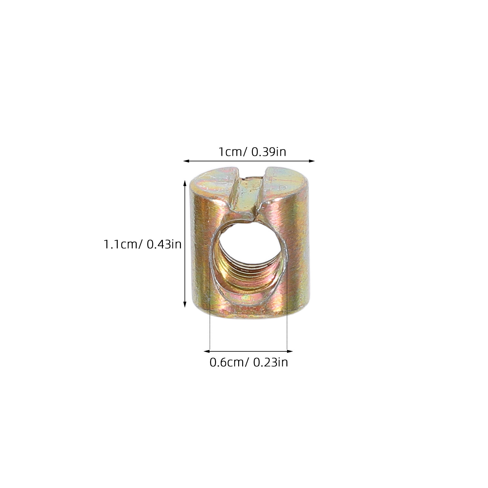 100Pcs Mur Silinder Berlubang  - Furniture Hardware Threaded Inserts ulasan dan harga