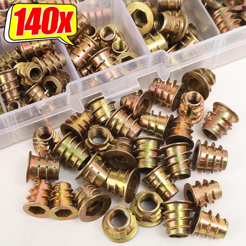Mur Baut Sisipan Berulir Baja  - Furniture Hardware Threaded Inserts ulasan dan harga