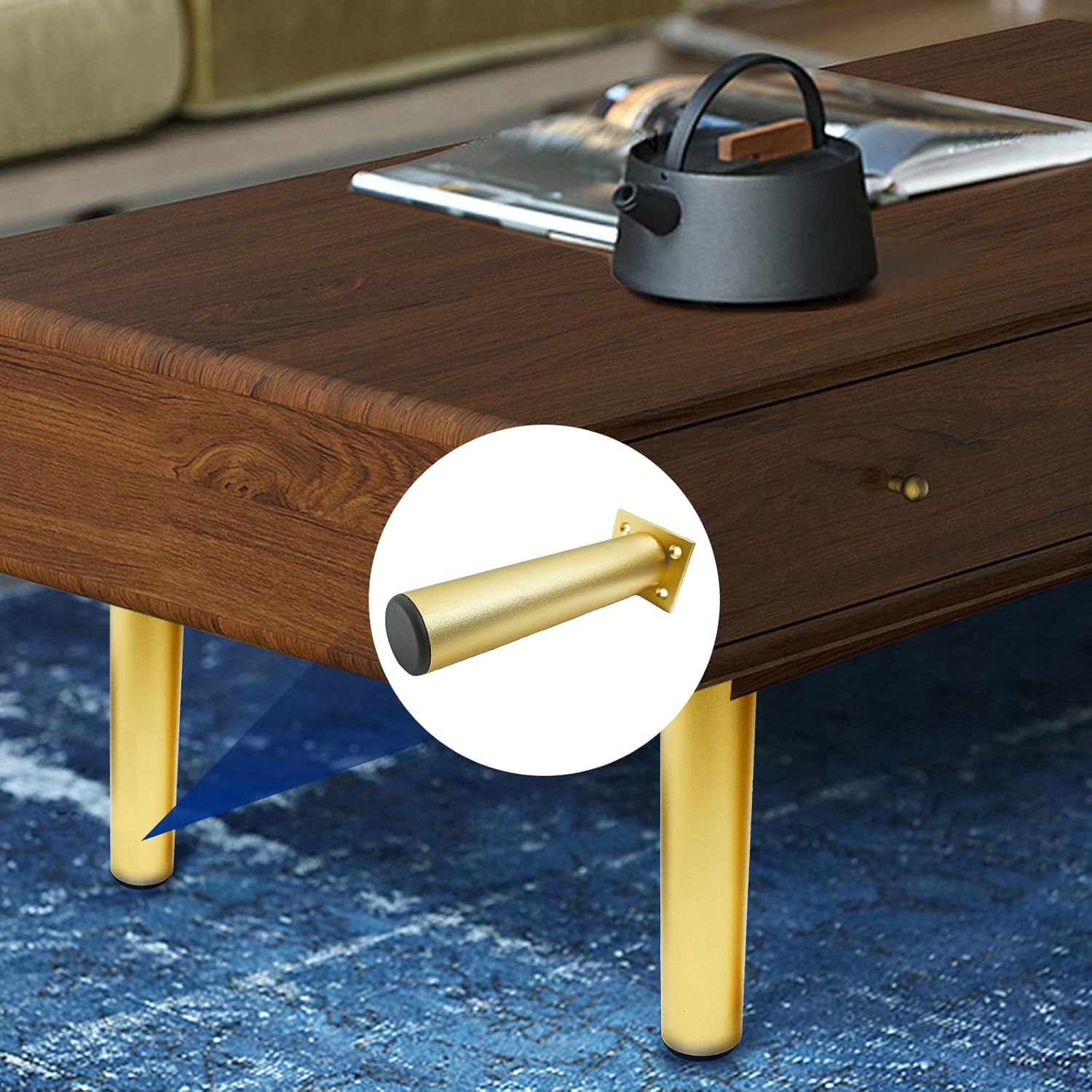 4 Buah Kaki Furnitur Baja Taha - Furniture Hardware Feet ulasan dan harga