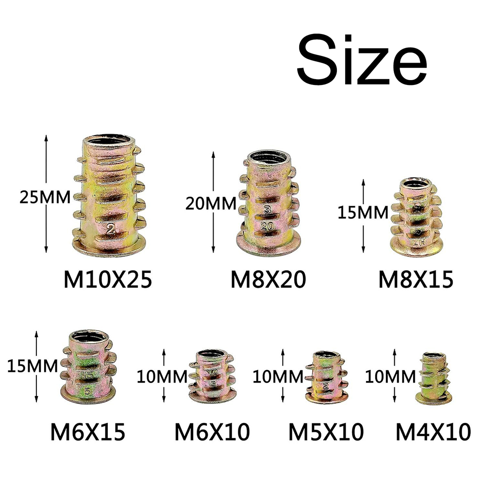 130 Buah Kit Mur Sisipan Berul - Furniture Hardware Threaded Inserts ulasan dan harga