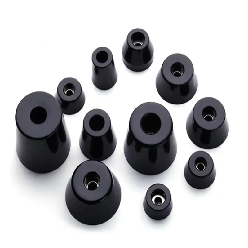 8 Buah Kursi Kaki Karet Hitam  - Furniture Hardware Feet ulasan dan harga