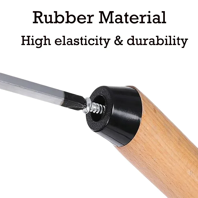 8 Buah Kursi Kaki Karet Hitam  - Furniture Hardware Feet ulasan dan harga