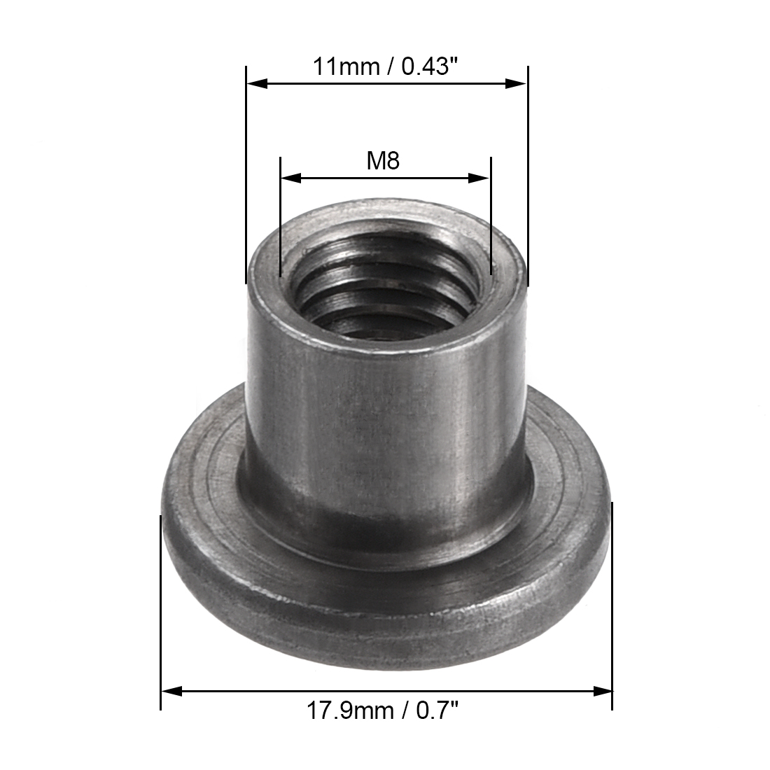 30Pcs M8 M10 Baut Dasar Bulat  - Furniture Hardware Threaded Inserts ulasan dan harga