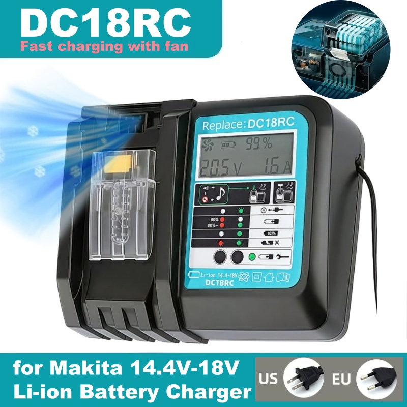 Pengisian Cepat DC18RC dengan  - Makita Drill Hp1640 ulasan dan harga