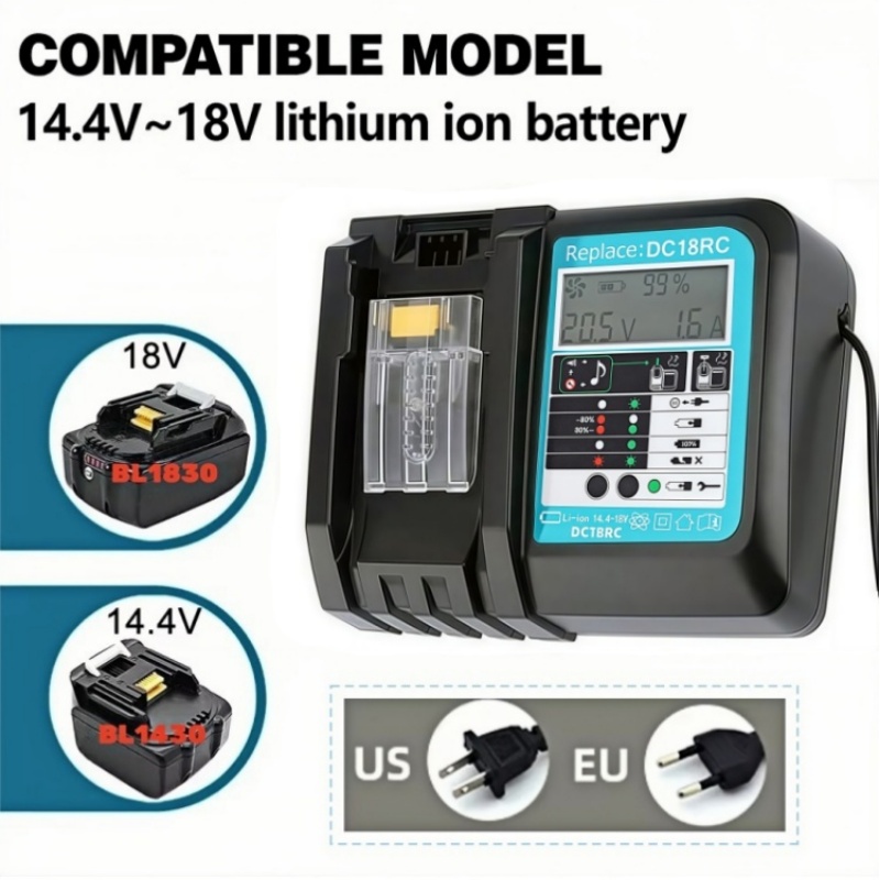 Pengisian Cepat DC18RC dengan  - Makita Drill Hp1640 ulasan dan harga