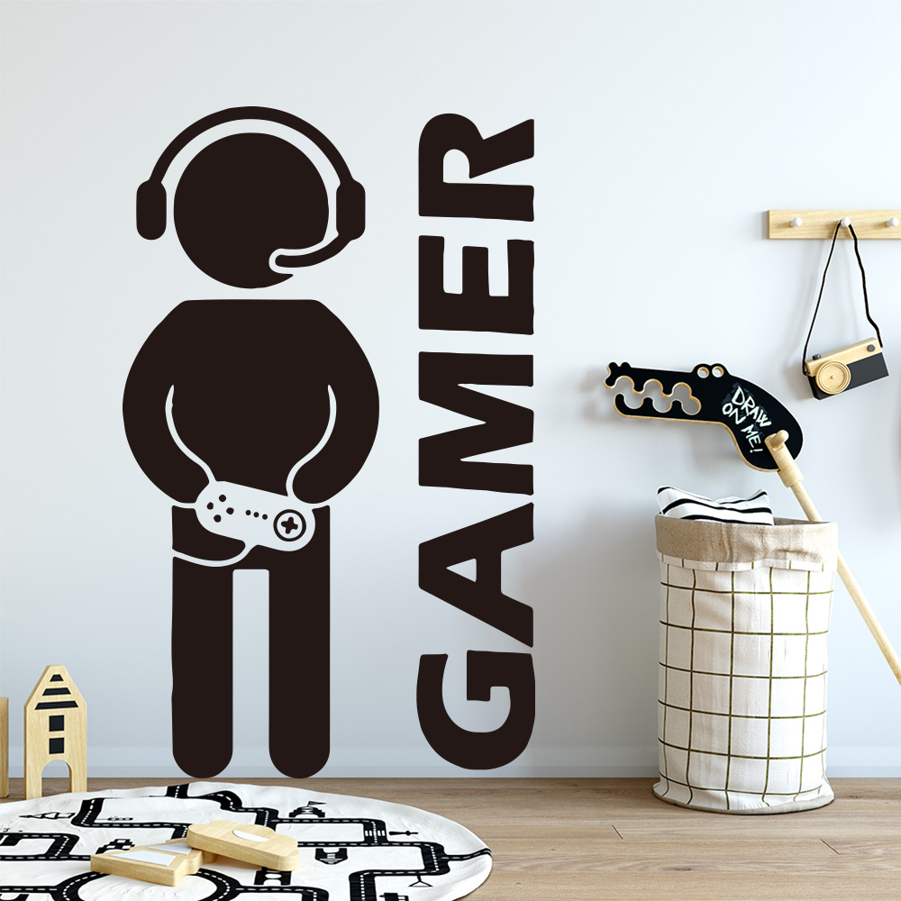 1 buah Gamer stiker seni dindi - Furniture Joint Hardware ulasan dan harga