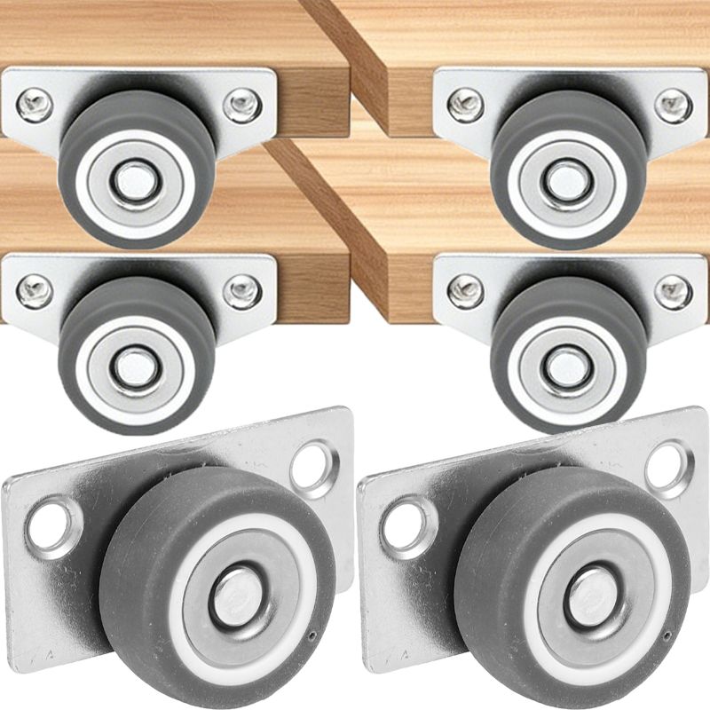 1-8set Roda Samping Senyap DIY - Furniture Hardware Lowes ulasan dan harga